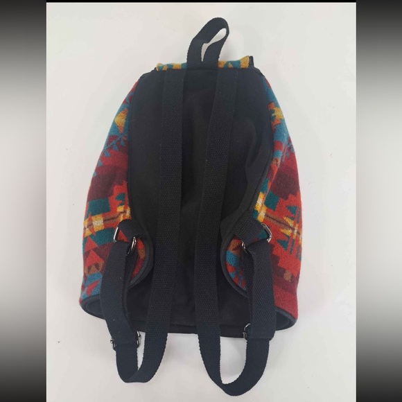 Pendleton Mini Backpack Tribal Wool Pattern Boho Southwestern Bag - Picture 6 of 8